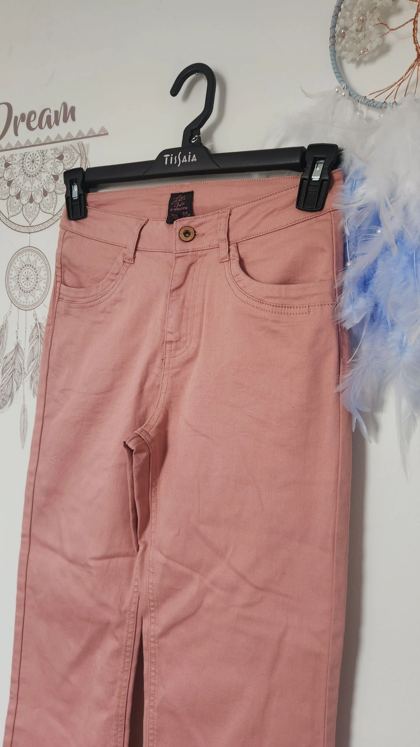 Lichtroze uitlopende jeans bootcut/stretch ●Maat M●🌸 – photo 3
